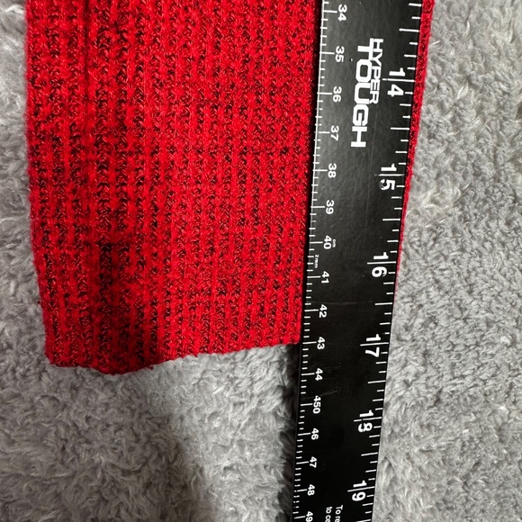Time and Tru Women’s Sweater XL Red Cowl Neck Long Sleeve Pullover Plus Size - Picture 4 of 7